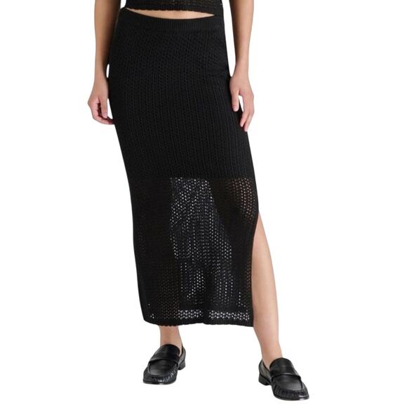 NWT Steve Madden Open Stitched Midi Skirt - Picture 1 of 8